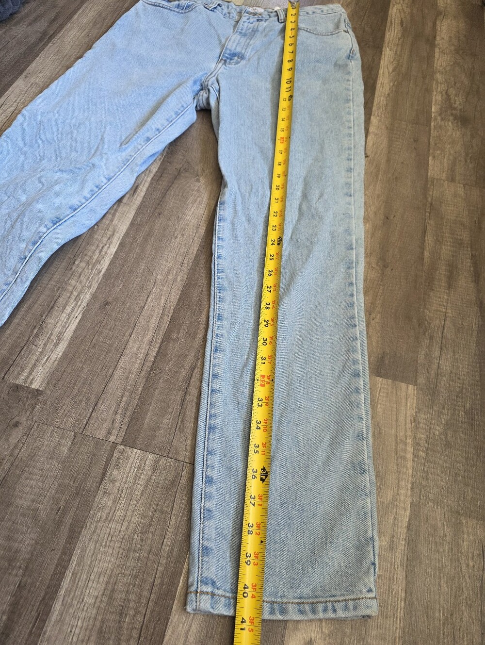 Vintage 90s Y2K Calvin Klein Classic Straight Light Wash Boyfriend Jeans Blue - Picture 14 of 16